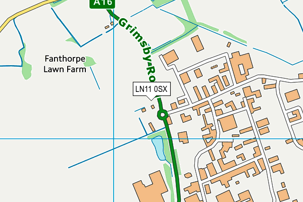 LN11 0SX map - OS VectorMap District (Ordnance Survey)