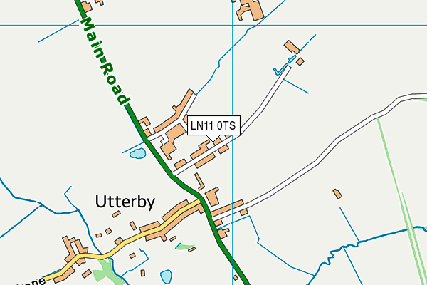 LN11 0TS map - OS VectorMap District (Ordnance Survey)