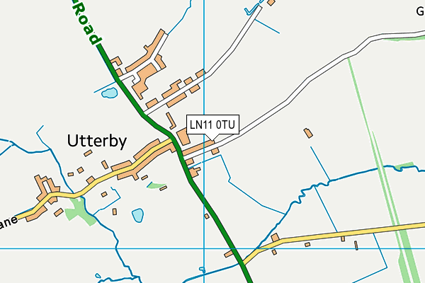 LN11 0TU map - OS VectorMap District (Ordnance Survey)