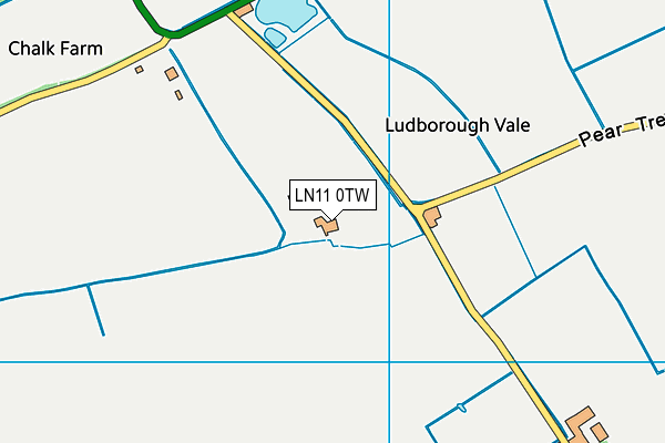 LN11 0TW map - OS VectorMap District (Ordnance Survey)