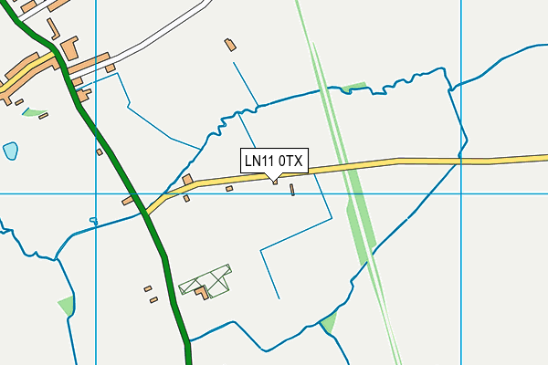 LN11 0TX map - OS VectorMap District (Ordnance Survey)