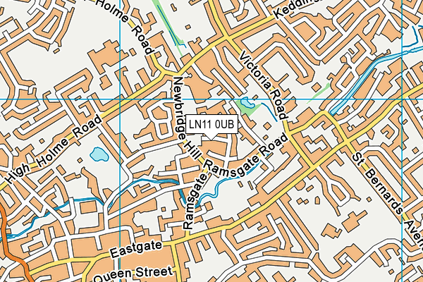 LN11 0UB map - OS VectorMap District (Ordnance Survey)