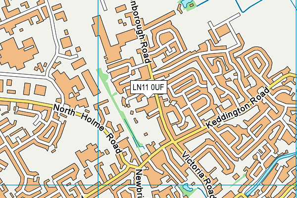 LN11 0UF map - OS VectorMap District (Ordnance Survey)
