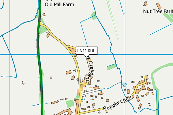 LN11 0UL map - OS VectorMap District (Ordnance Survey)