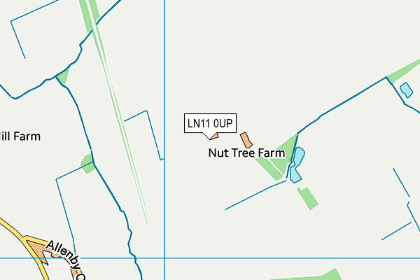 LN11 0UP map - OS VectorMap District (Ordnance Survey)