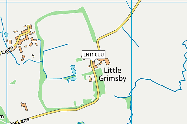 LN11 0UU map - OS VectorMap District (Ordnance Survey)