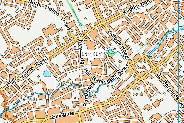 LN11 0UY map - OS VectorMap District (Ordnance Survey)