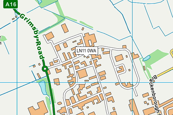 LN11 0WA map - OS VectorMap District (Ordnance Survey)