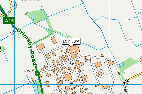 LN11 0WP map - OS VectorMap District (Ordnance Survey)