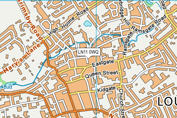 LN11 0WQ map - OS VectorMap District (Ordnance Survey)