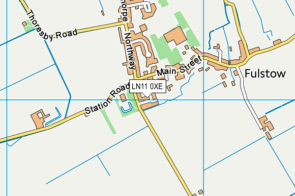 LN11 0XE map - OS VectorMap District (Ordnance Survey)