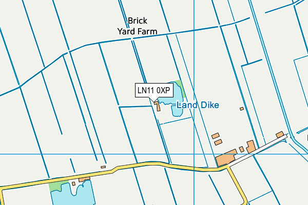 LN11 0XP map - OS VectorMap District (Ordnance Survey)