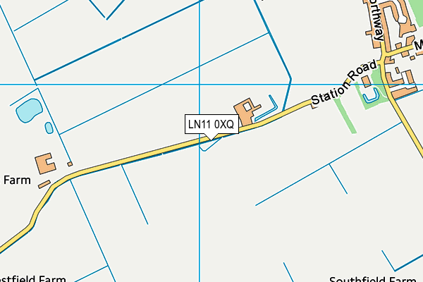LN11 0XQ map - OS VectorMap District (Ordnance Survey)