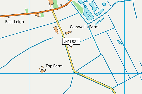 LN11 0XT map - OS VectorMap District (Ordnance Survey)