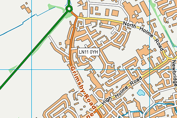 LN11 0YH map - OS VectorMap District (Ordnance Survey)