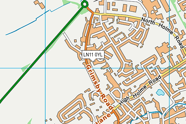 LN11 0YL map - OS VectorMap District (Ordnance Survey)