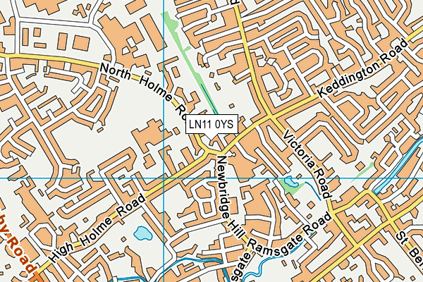 LN11 0YS map - OS VectorMap District (Ordnance Survey)