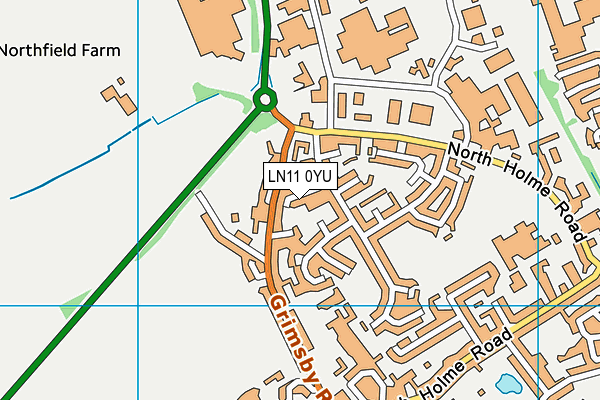LN11 0YU map - OS VectorMap District (Ordnance Survey)