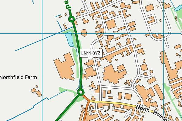 LN11 0YZ map - OS VectorMap District (Ordnance Survey)