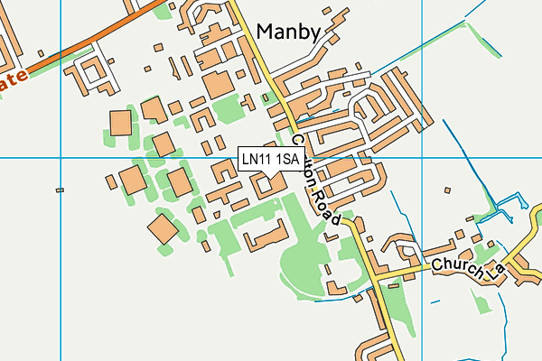 LN11 1SA map - OS VectorMap District (Ordnance Survey)