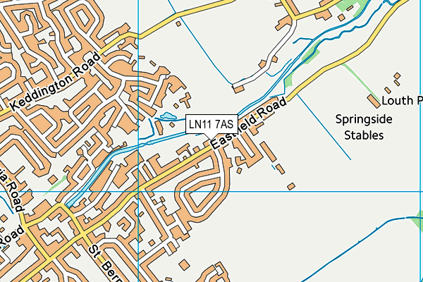LN11 7AS map - OS VectorMap District (Ordnance Survey)