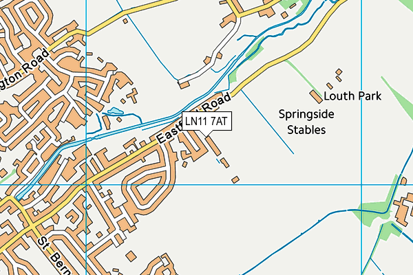 LN11 7AT map - OS VectorMap District (Ordnance Survey)