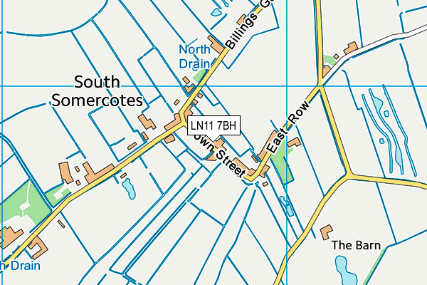 LN11 7BH map - OS VectorMap District (Ordnance Survey)