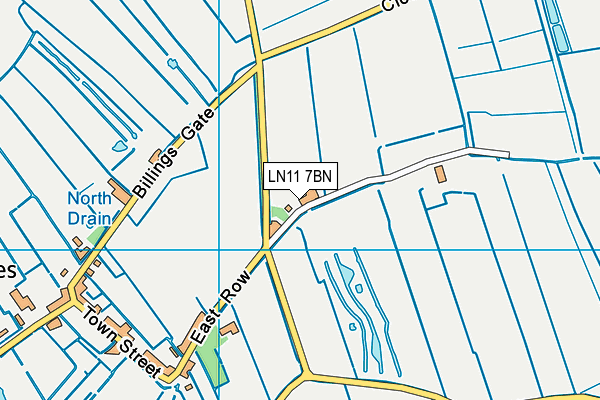 LN11 7BN map - OS VectorMap District (Ordnance Survey)