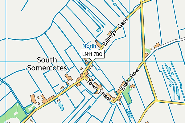 LN11 7BQ map - OS VectorMap District (Ordnance Survey)