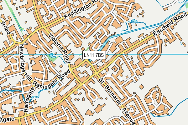 LN11 7BS map - OS VectorMap District (Ordnance Survey)