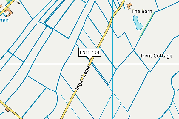 LN11 7DB map - OS VectorMap District (Ordnance Survey)
