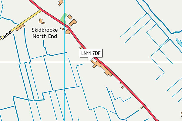 LN11 7DF map - OS VectorMap District (Ordnance Survey)