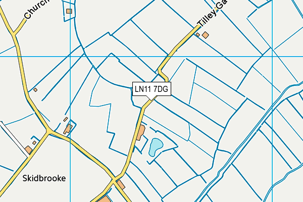 LN11 7DG map - OS VectorMap District (Ordnance Survey)