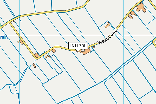 LN11 7DL map - OS VectorMap District (Ordnance Survey)