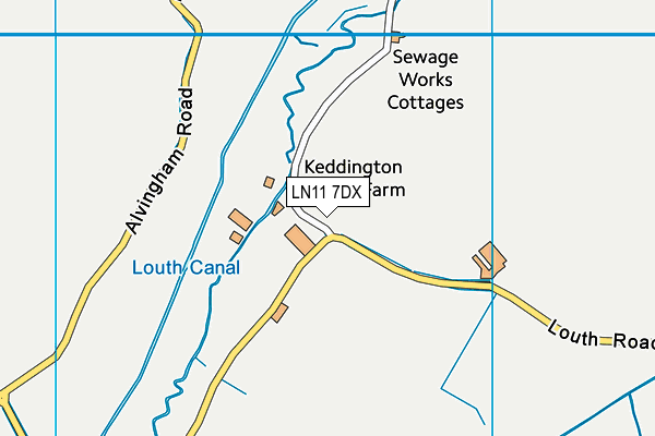 LN11 7DX map - OS VectorMap District (Ordnance Survey)