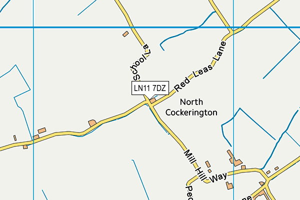 LN11 7DZ map - OS VectorMap District (Ordnance Survey)