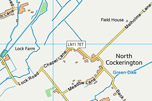 LN11 7ET map - OS VectorMap District (Ordnance Survey)
