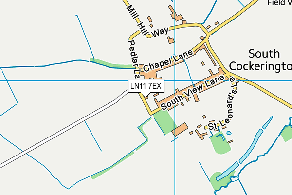 LN11 7EX map - OS VectorMap District (Ordnance Survey)