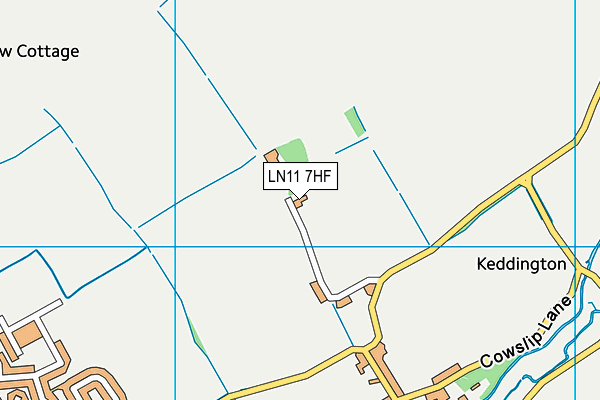 LN11 7HF map - OS VectorMap District (Ordnance Survey)