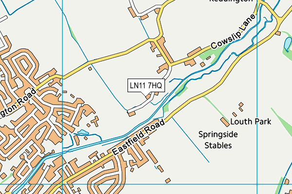 LN11 7HQ map - OS VectorMap District (Ordnance Survey)