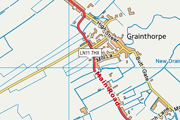 LN11 7HX map - OS VectorMap District (Ordnance Survey)