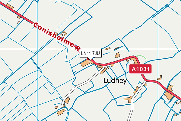 LN11 7JU map - OS VectorMap District (Ordnance Survey)