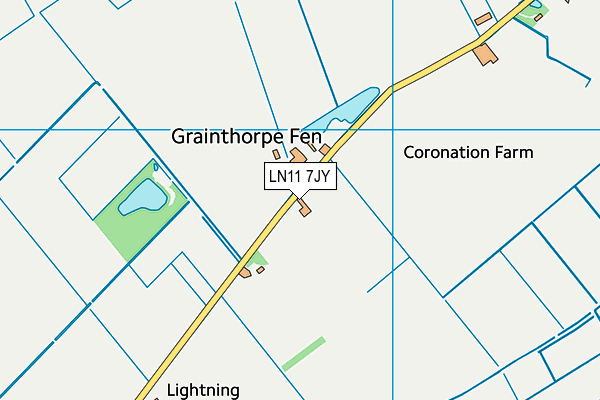 Grainthorpe Junior School map (LN11 7JY) - OS VectorMap District (Ordnance Survey)