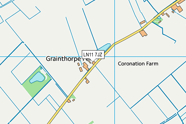 LN11 7JZ map - OS VectorMap District (Ordnance Survey)