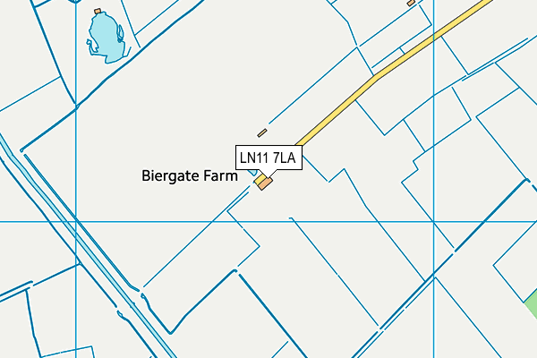 LN11 7LA map - OS VectorMap District (Ordnance Survey)