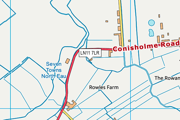 LN11 7LR map - OS VectorMap District (Ordnance Survey)