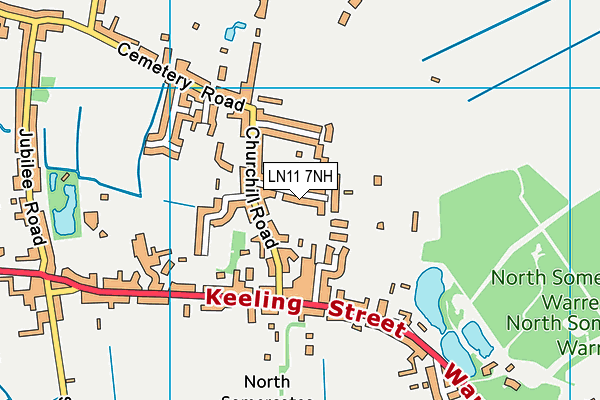 LN11 7NH map - OS VectorMap District (Ordnance Survey)