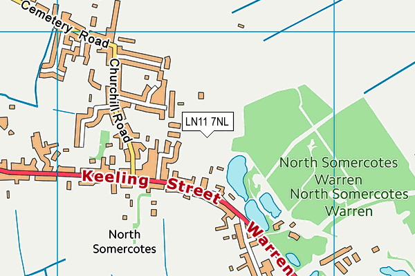 LN11 7NL map - OS VectorMap District (Ordnance Survey)