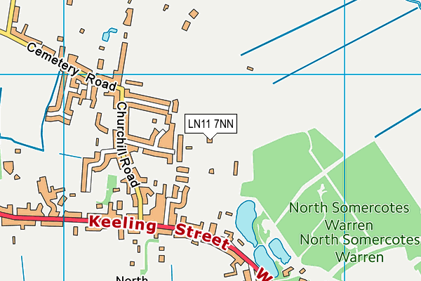 LN11 7NN map - OS VectorMap District (Ordnance Survey)