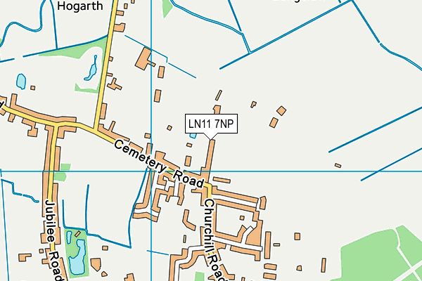 LN11 7NP map - OS VectorMap District (Ordnance Survey)